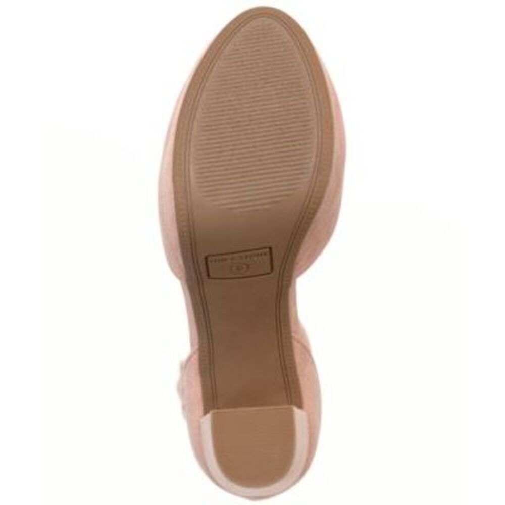 SUN STONE Womens Pink 1" Platform Estrella Round Toe Block Heel Pumps Shoes 11 M - Picture 4 of 5